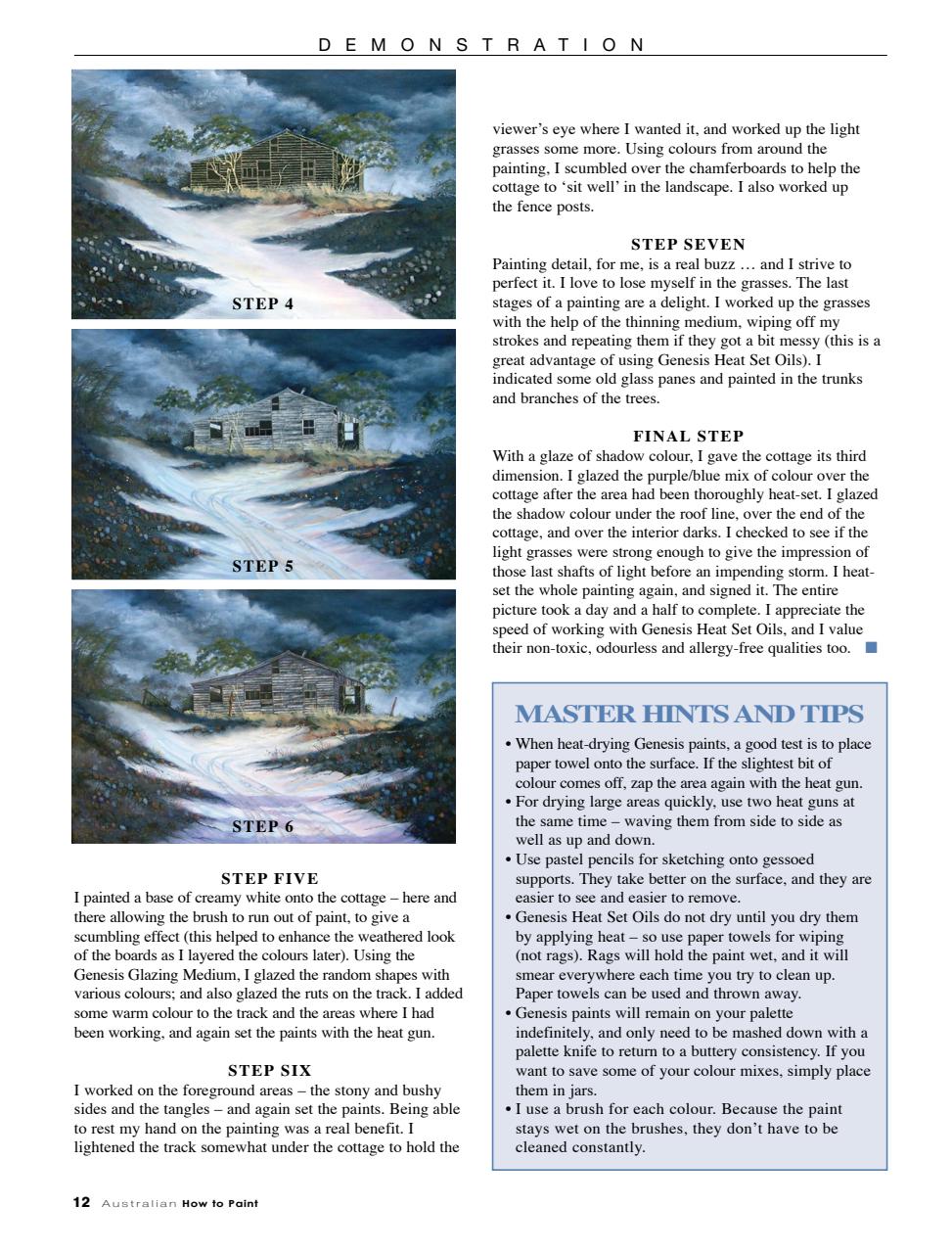 Australian How to Paint Preview Pages