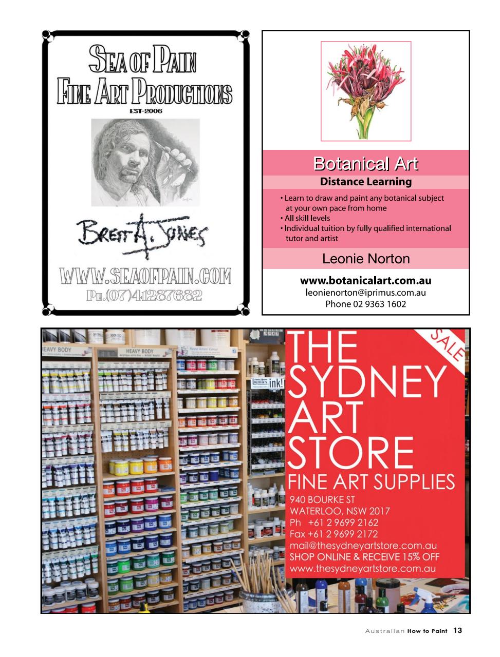 Australian How to Paint Preview Pages