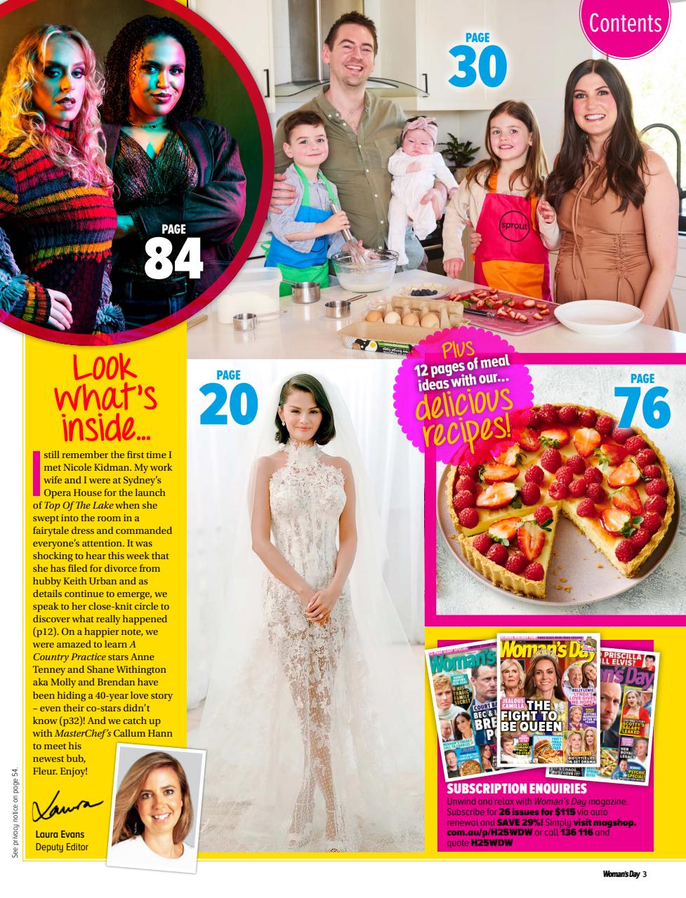 Woman's Day Australia Preview Pages