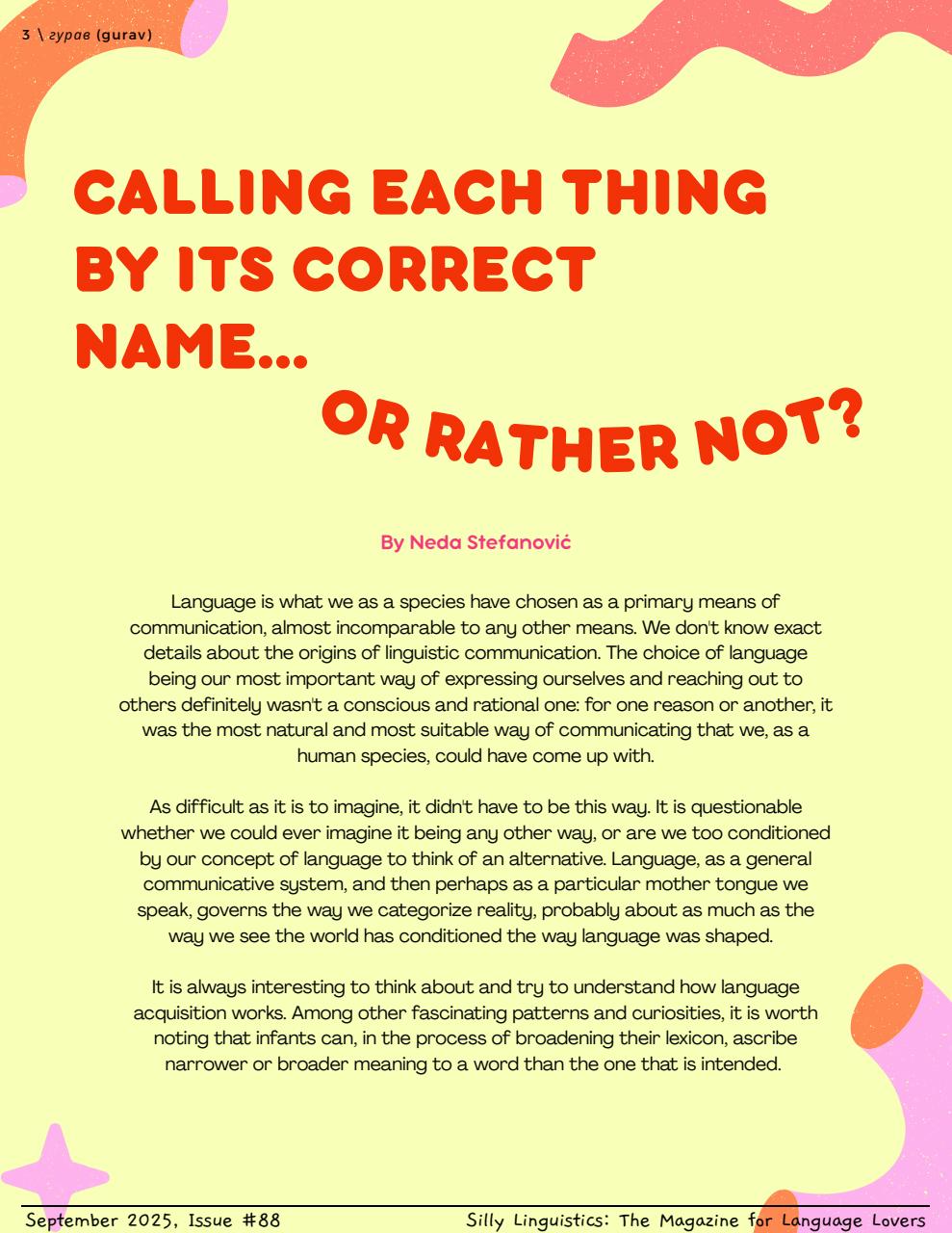 Silly Linguistics Preview Pages