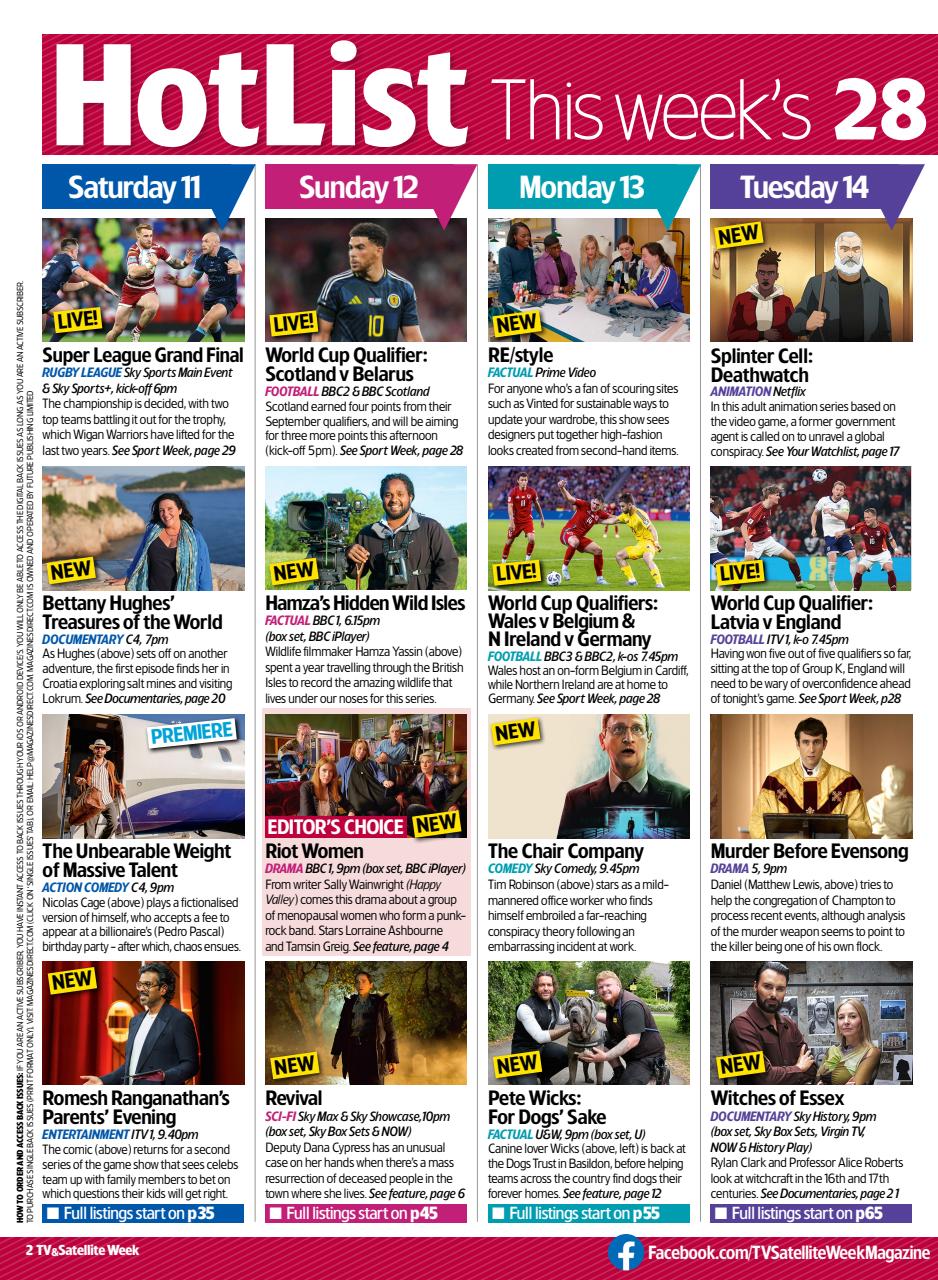 TV & Satellite Week Preview Pages