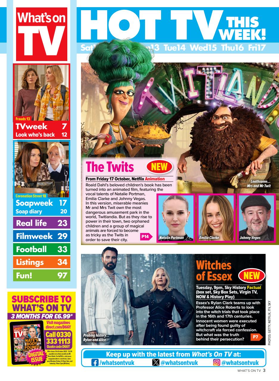 What's on TV Preview Pages