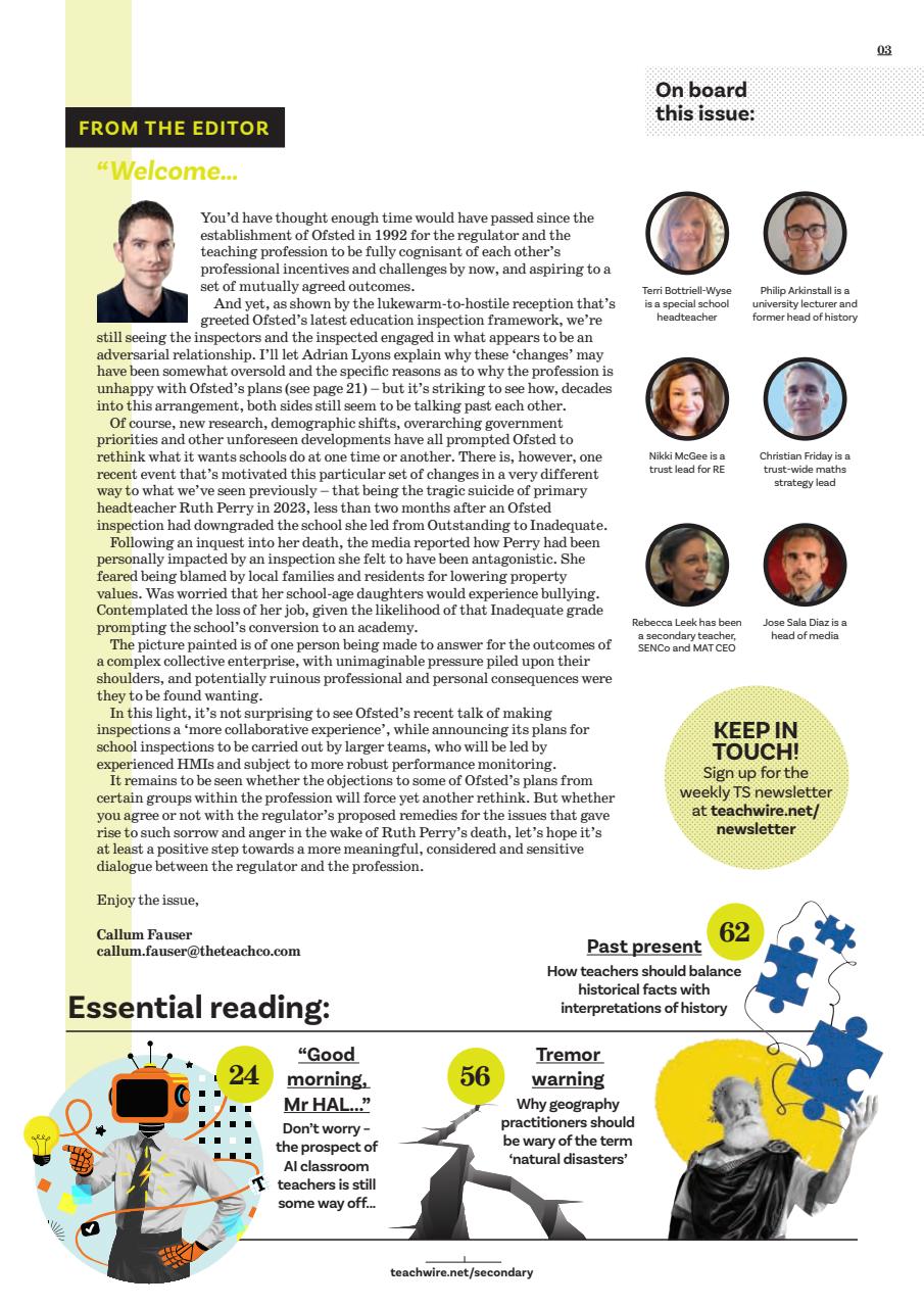 Teach Secondary Preview Pages