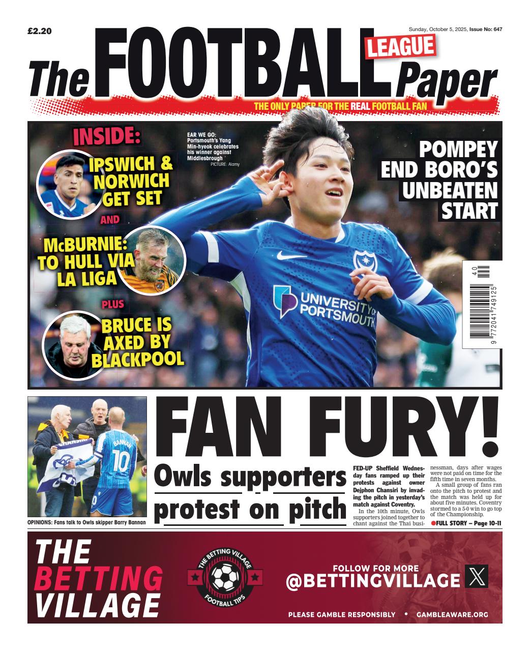 The Football League Paper Preview Pages