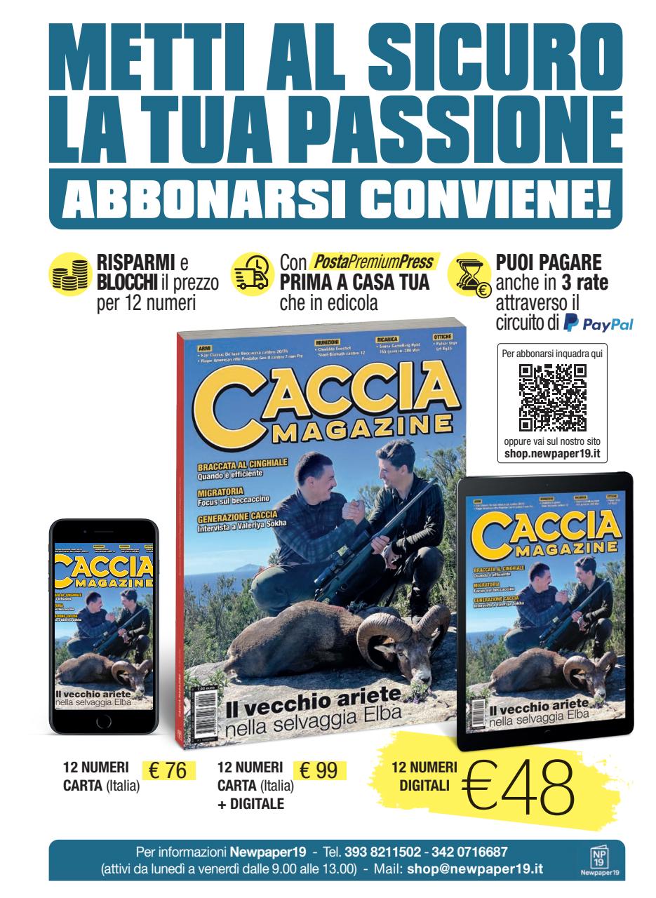 Caccia Magazine Preview Pages