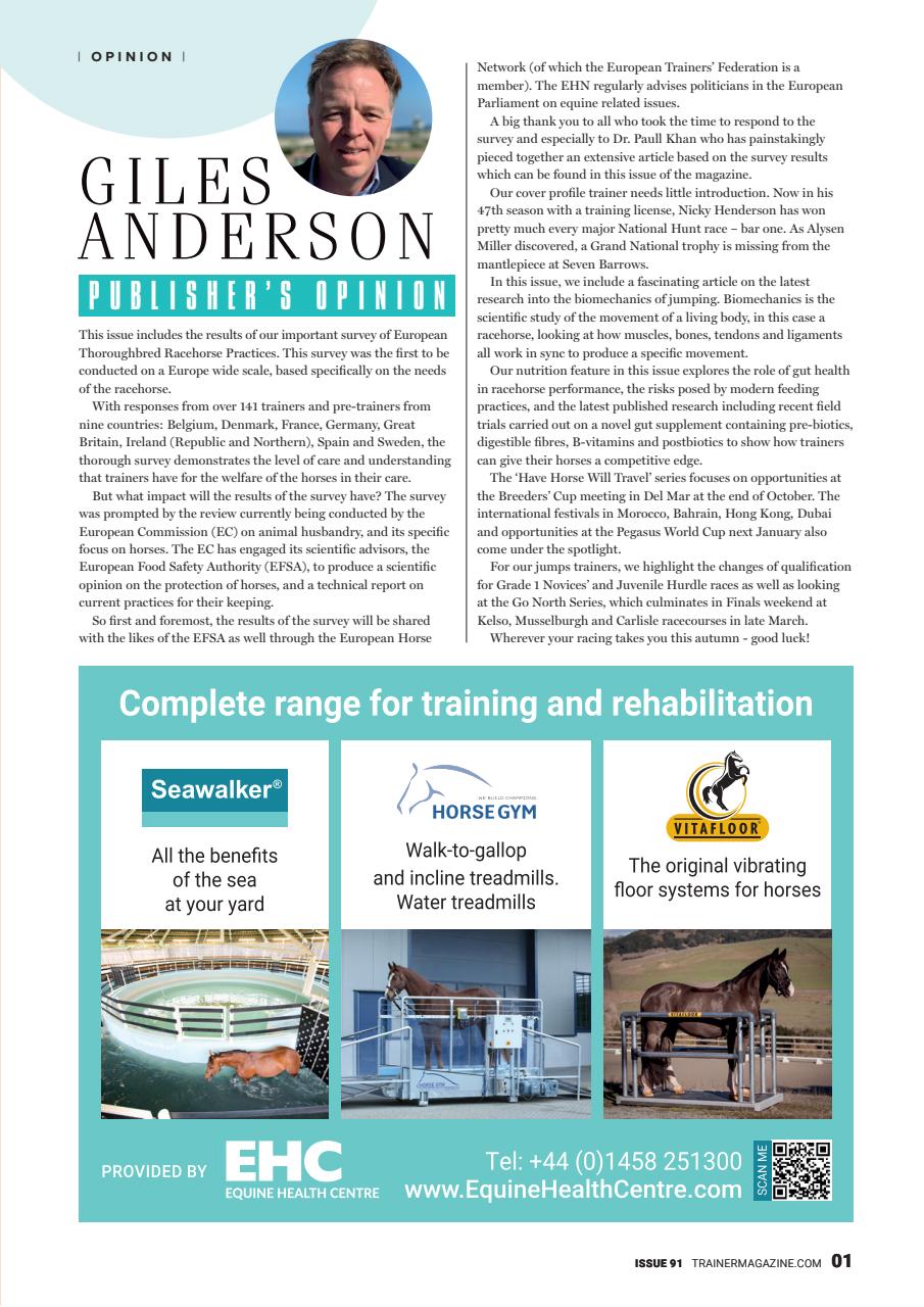 European Trainer Magazine - horse racing Preview Pages