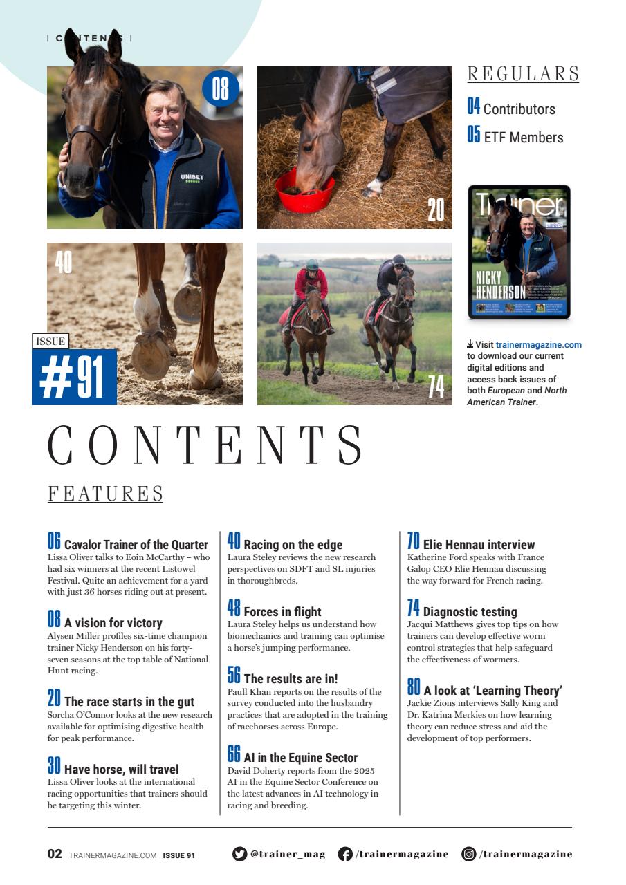European Trainer Magazine - horse racing Preview Pages
