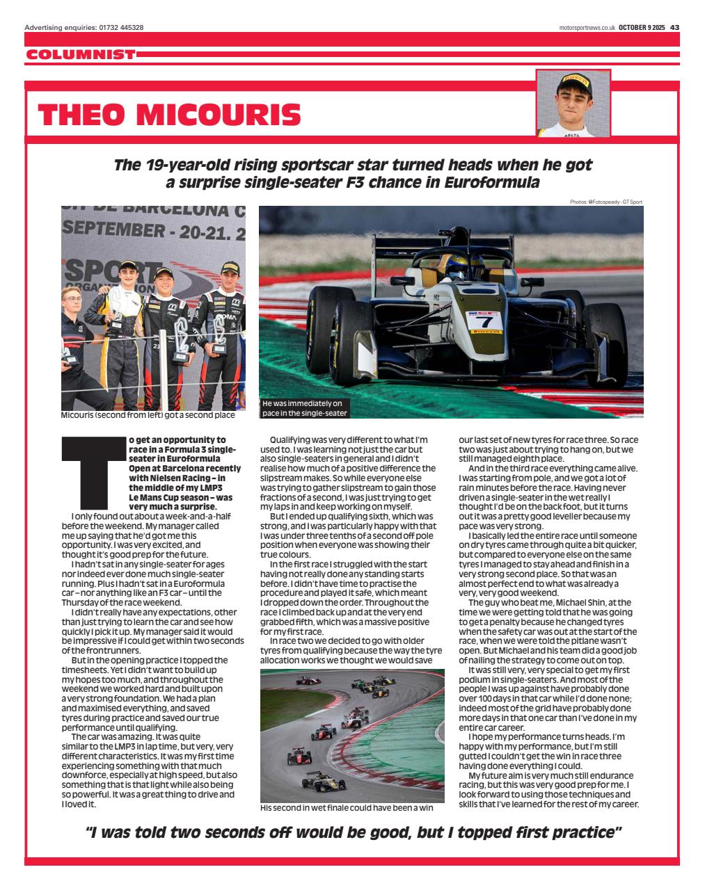 Motorsport News Preview Pages