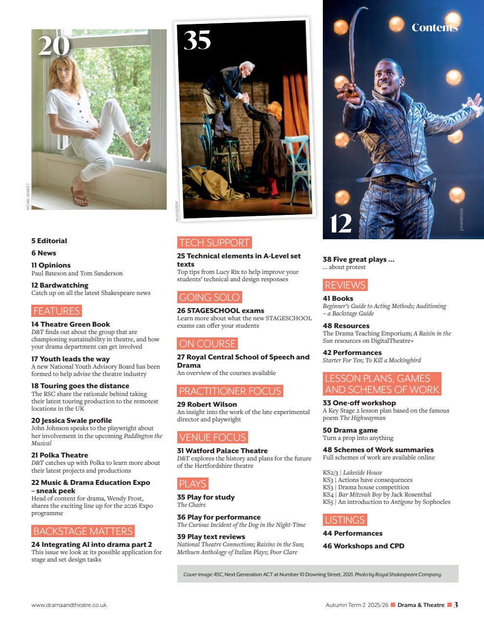 Drama and Theatre Preview Pages