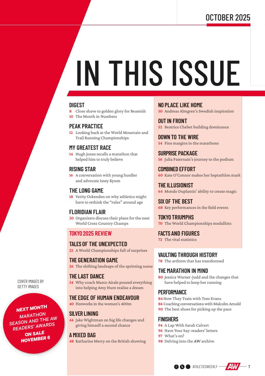AW – Athletics Weekly Magazine Preview Pages