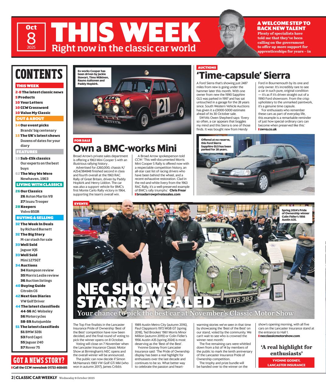 Classic Car Weekly Preview Pages