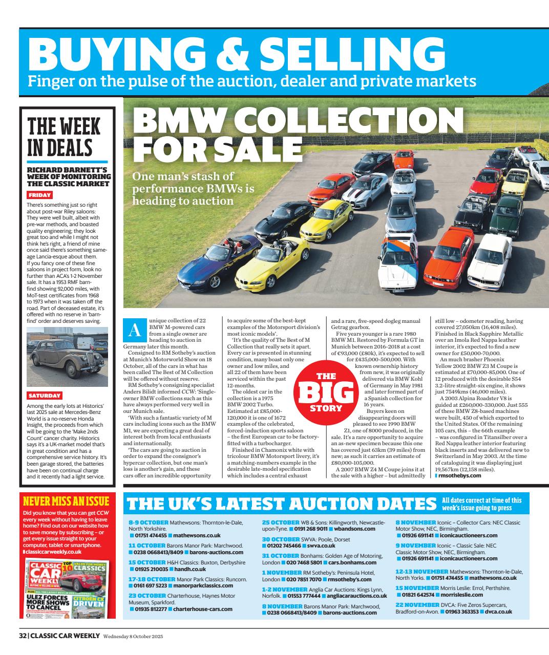 Classic Car Weekly Preview Pages