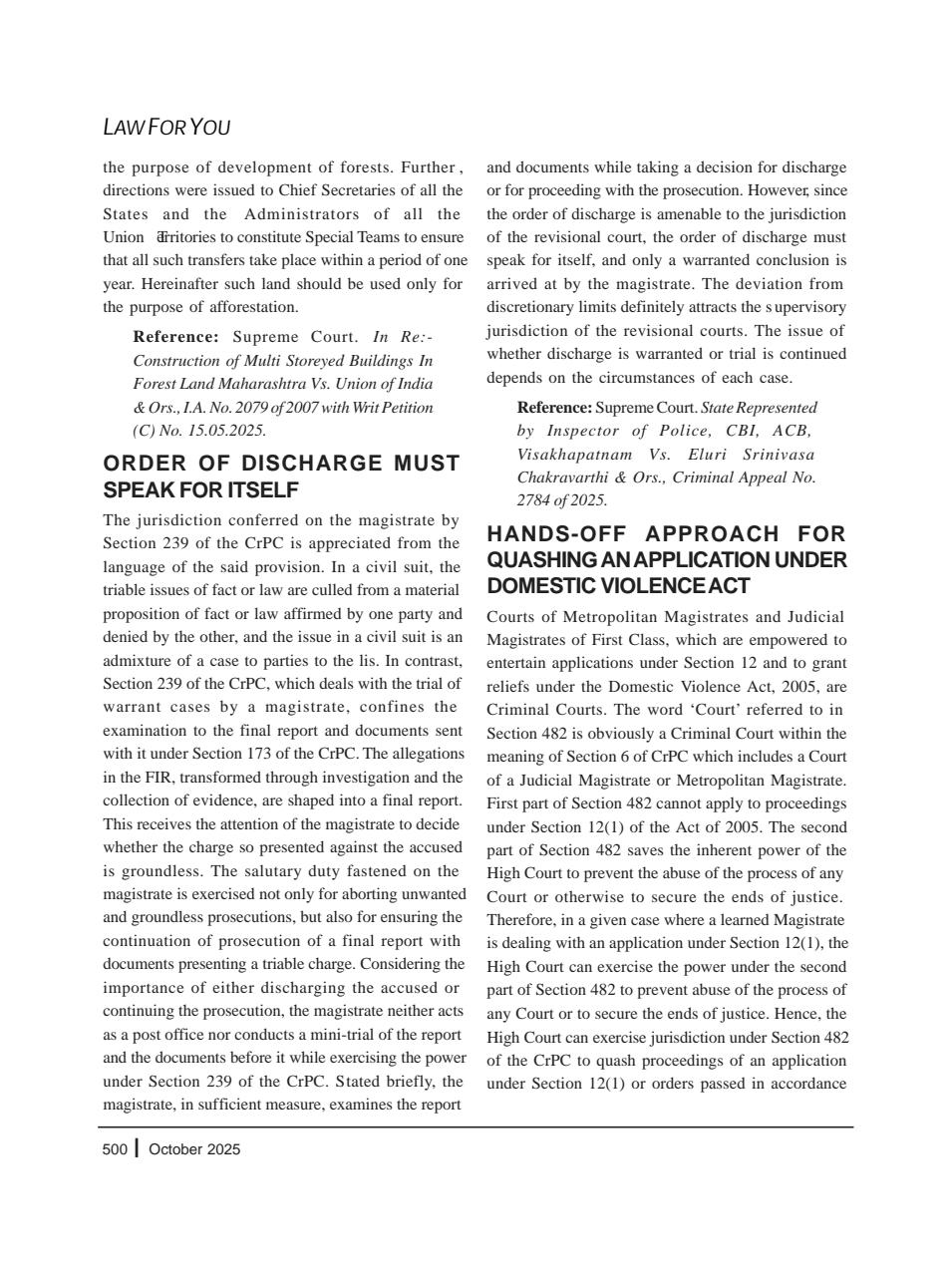 Lawteller – A Legal Awareness Magazine Preview Pages