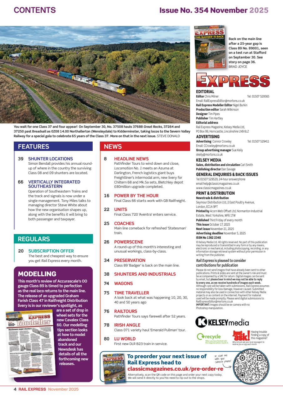 Rail Express Preview Pages