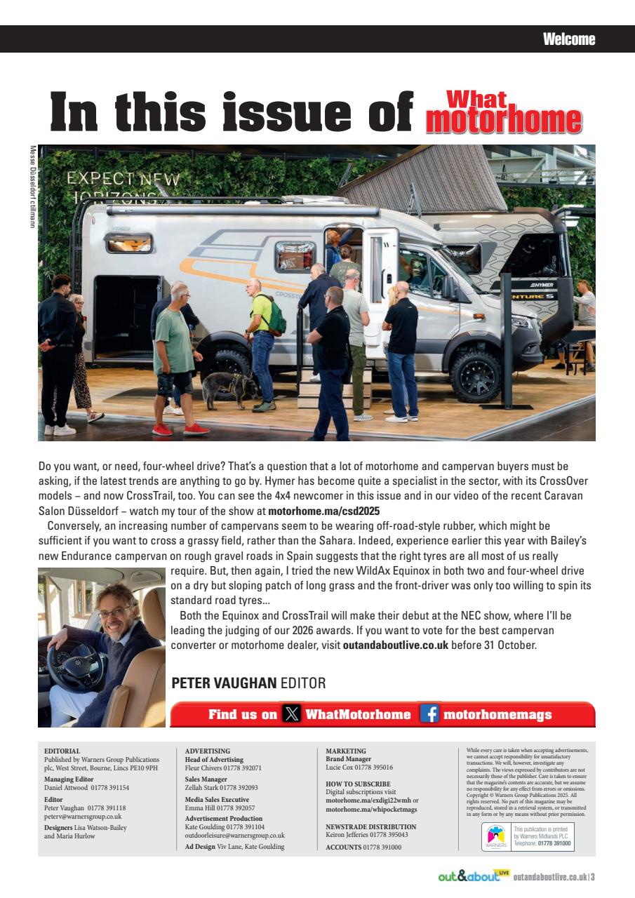 What Motorhome magazine Preview Pages