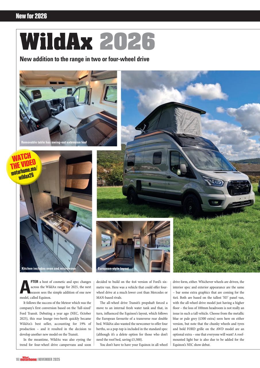 What Motorhome magazine Preview Pages