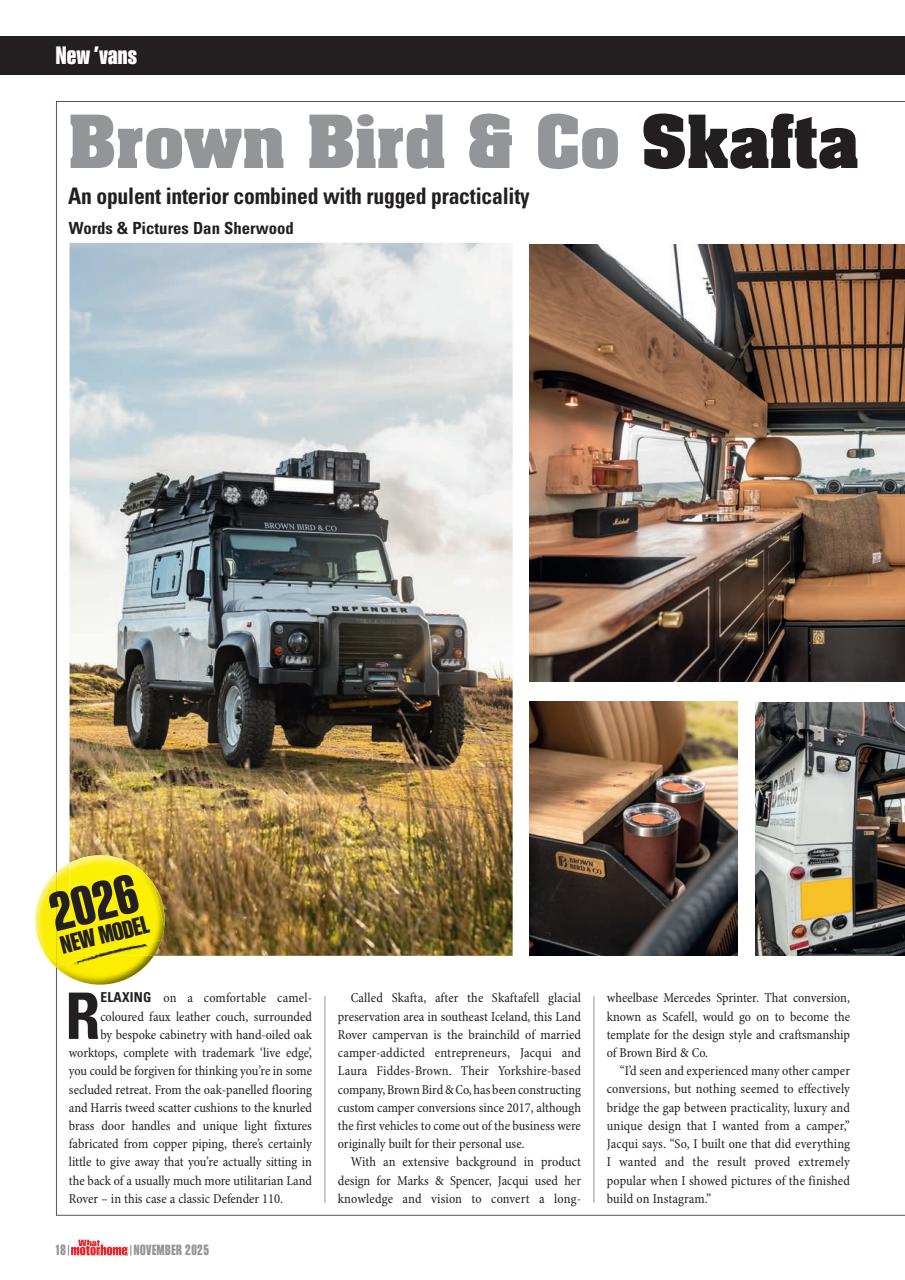 What Motorhome magazine Preview Pages