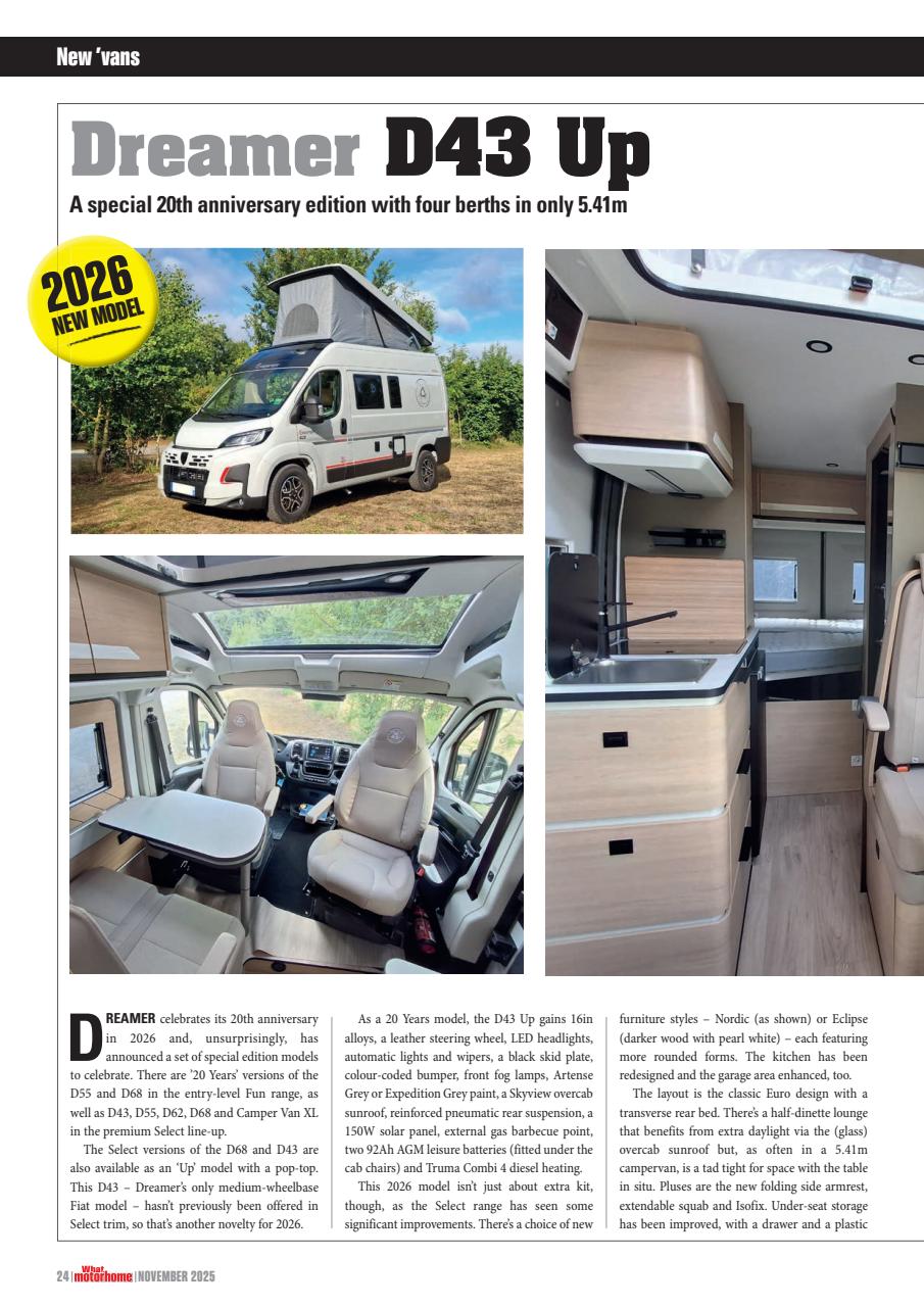 What Motorhome magazine Preview Pages