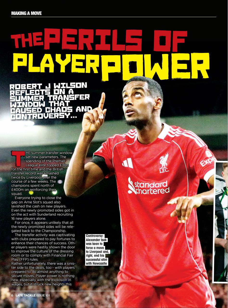 Late Tackle Football Magazine Preview Pages