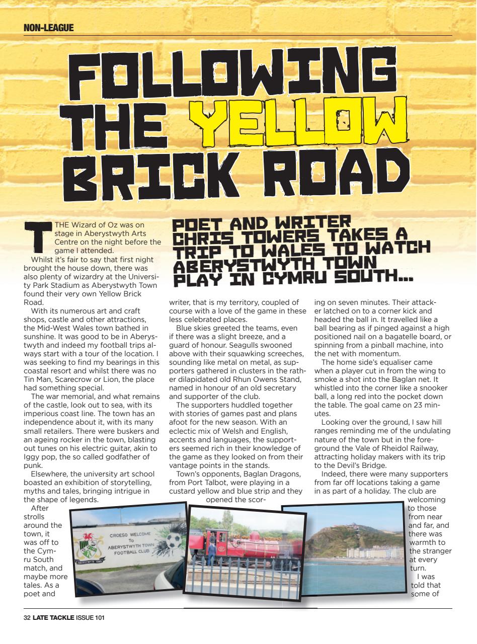 Late Tackle Football Magazine Preview Pages