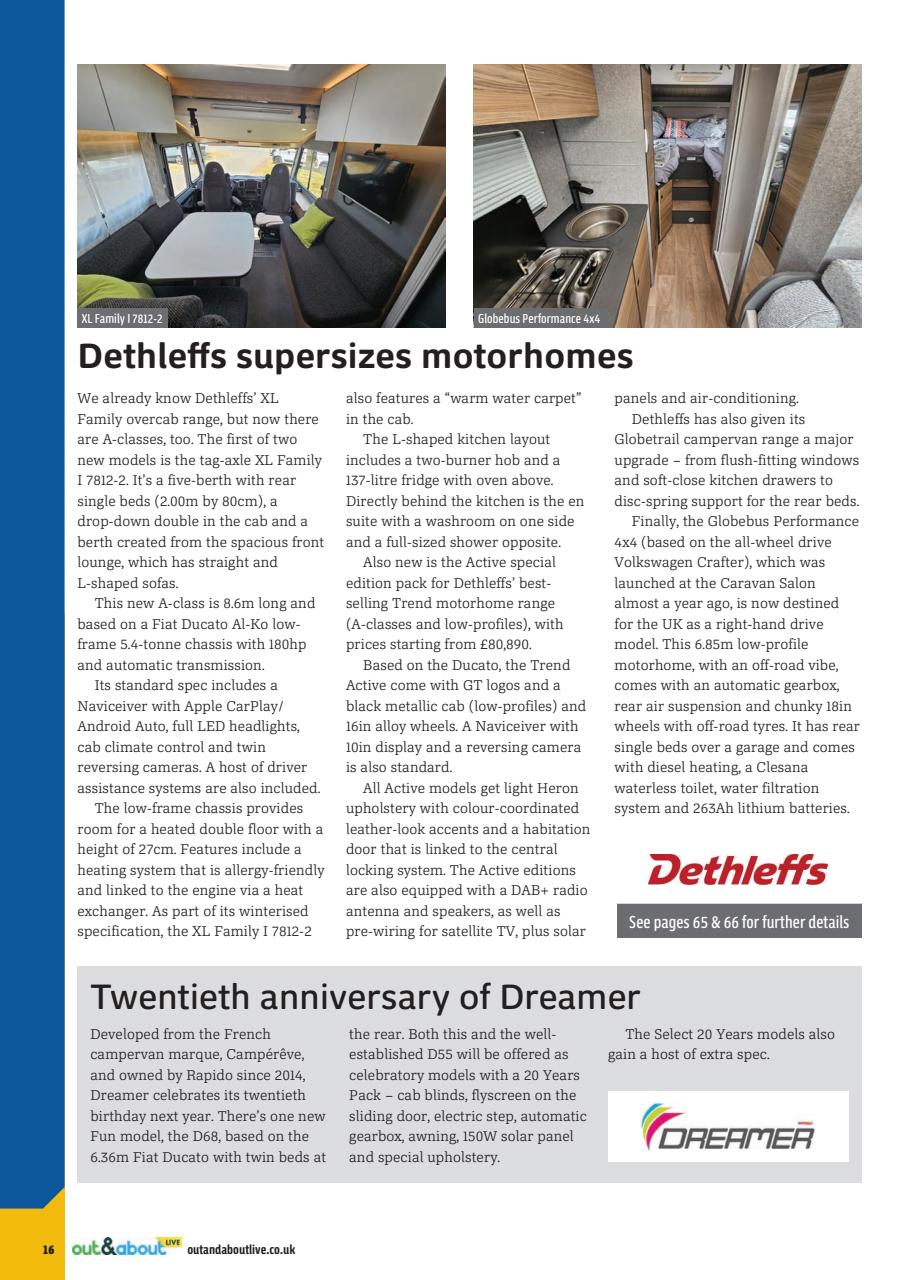 What Motorhome magazine Preview Pages