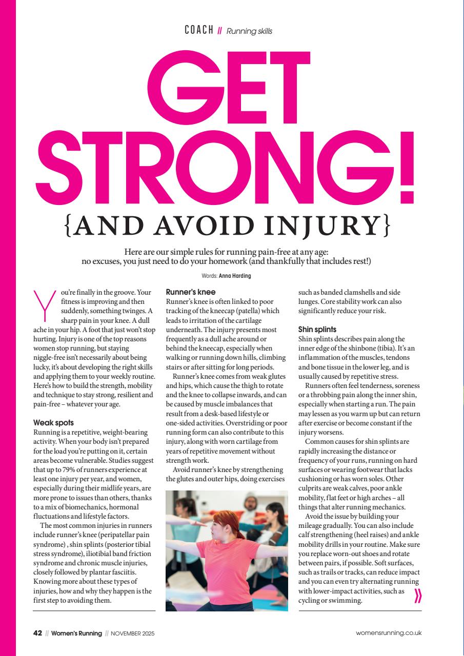 Women’s Running Preview Pages