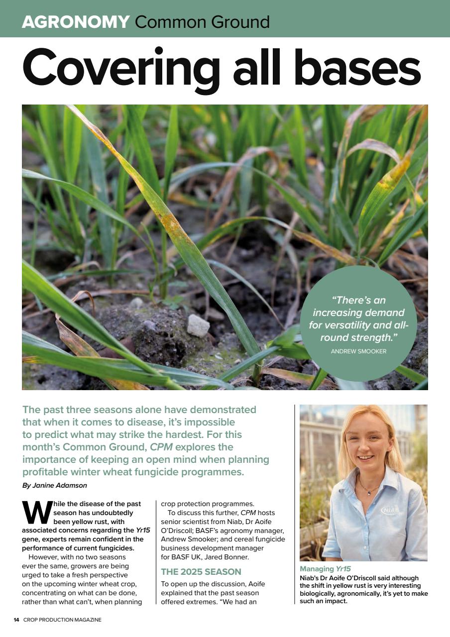 Crop Production Magazine Preview Pages