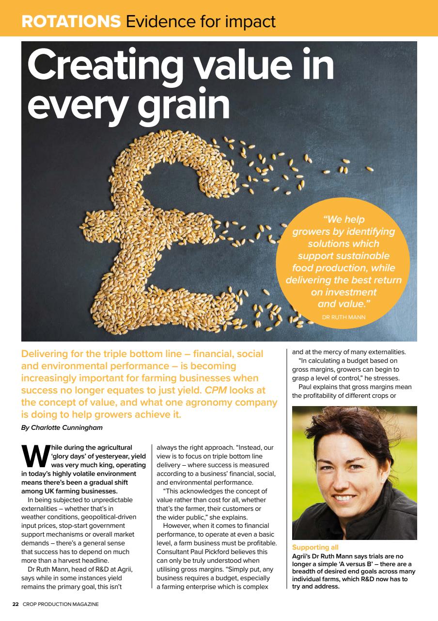Crop Production Magazine Preview Pages