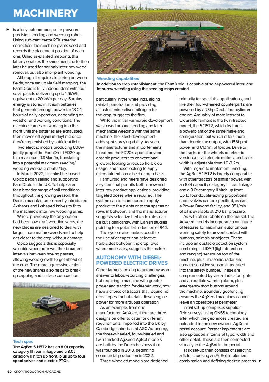 Crop Production Magazine Preview Pages