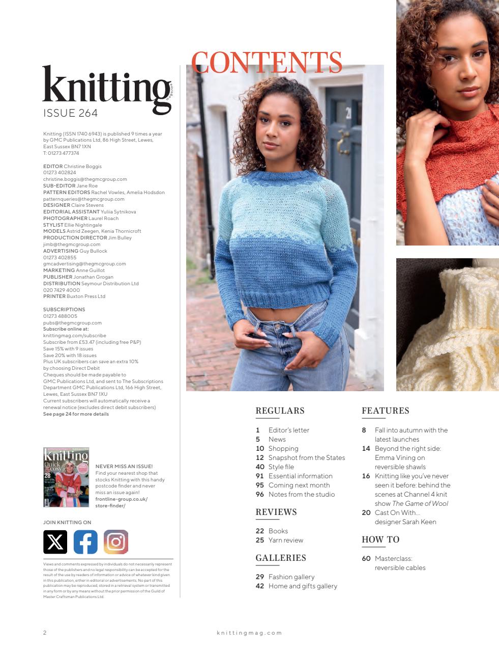 Knitting Preview Pages