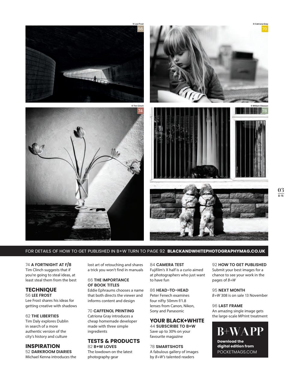 Black+White Photography Preview Pages