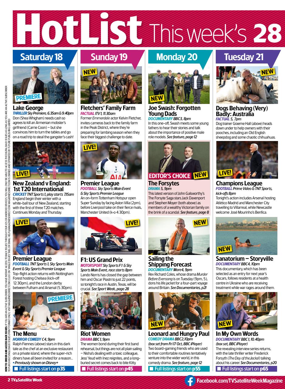 TV & Satellite Week Preview Pages