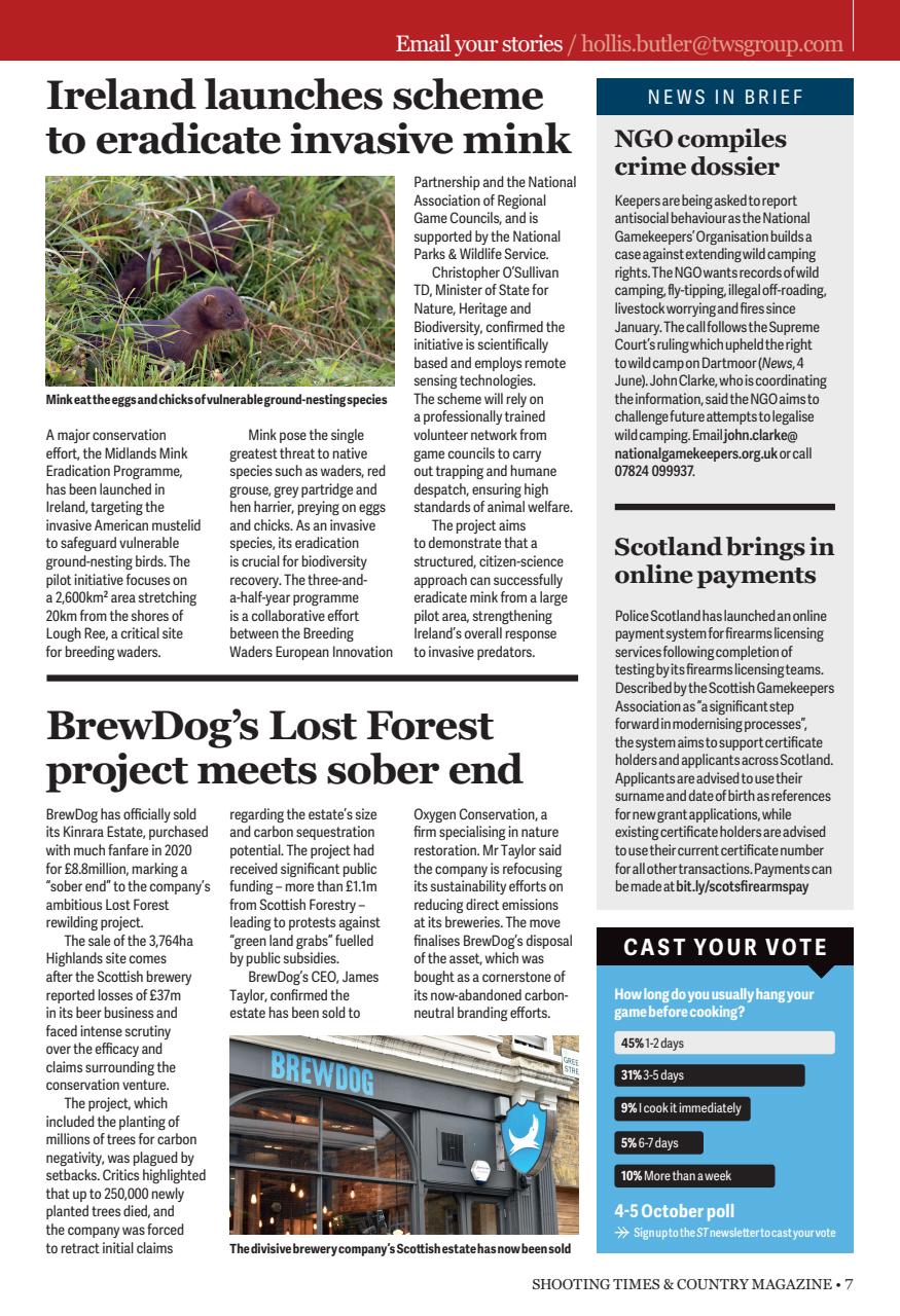 Shooting Times & Country Preview Pages