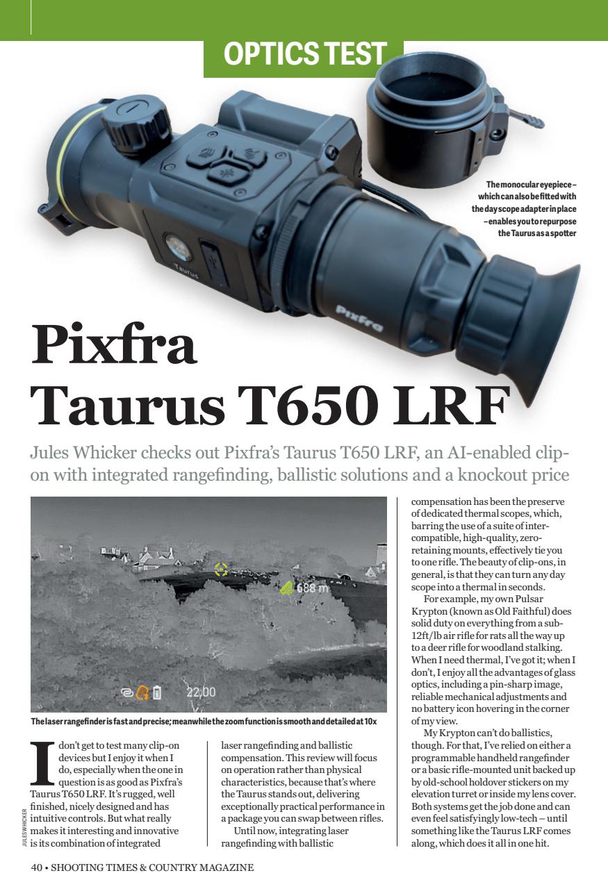 Shooting Times & Country Preview Pages