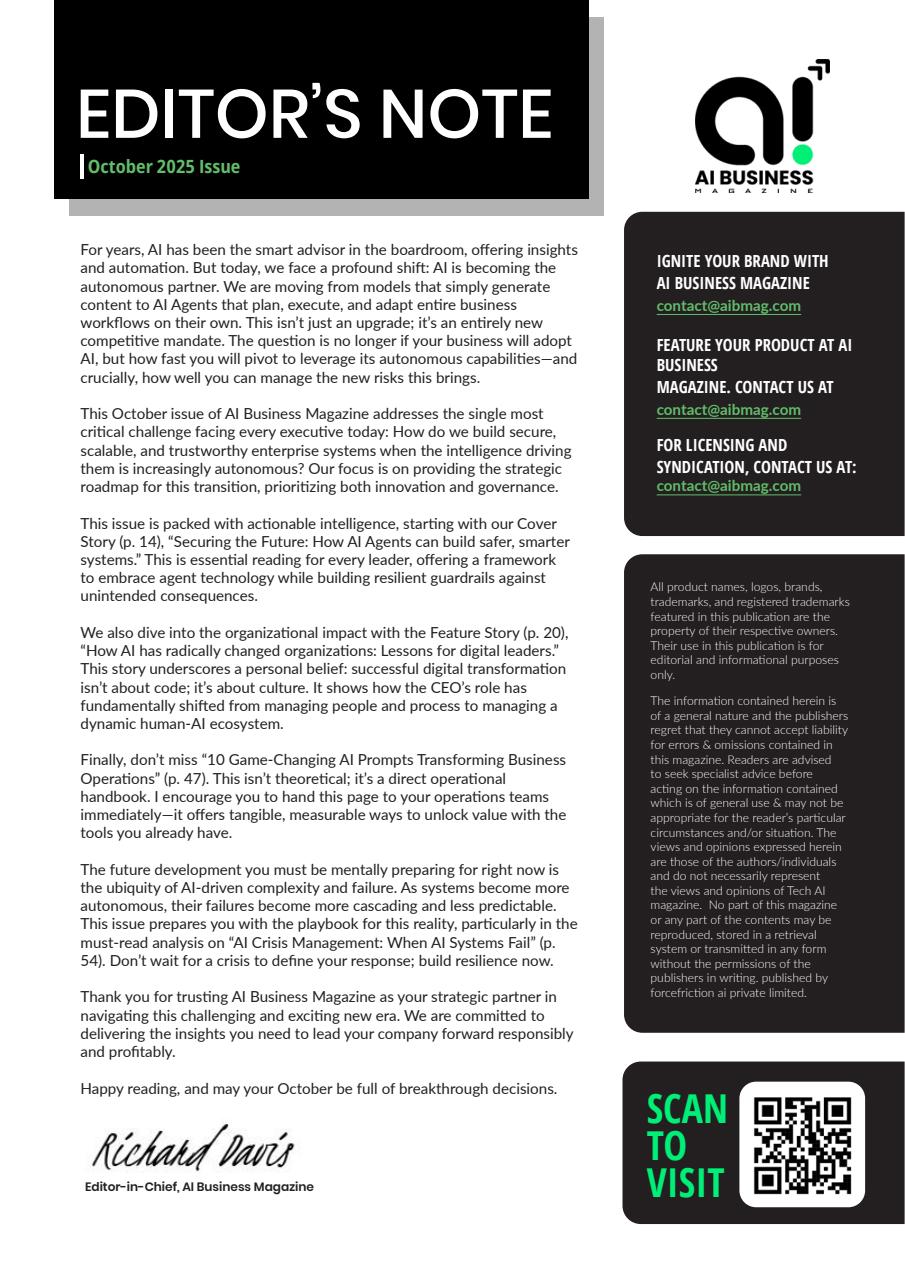 AI Business Magazine Preview Pages