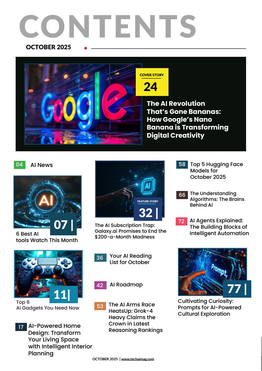 Tech AI Magazine Preview Pages