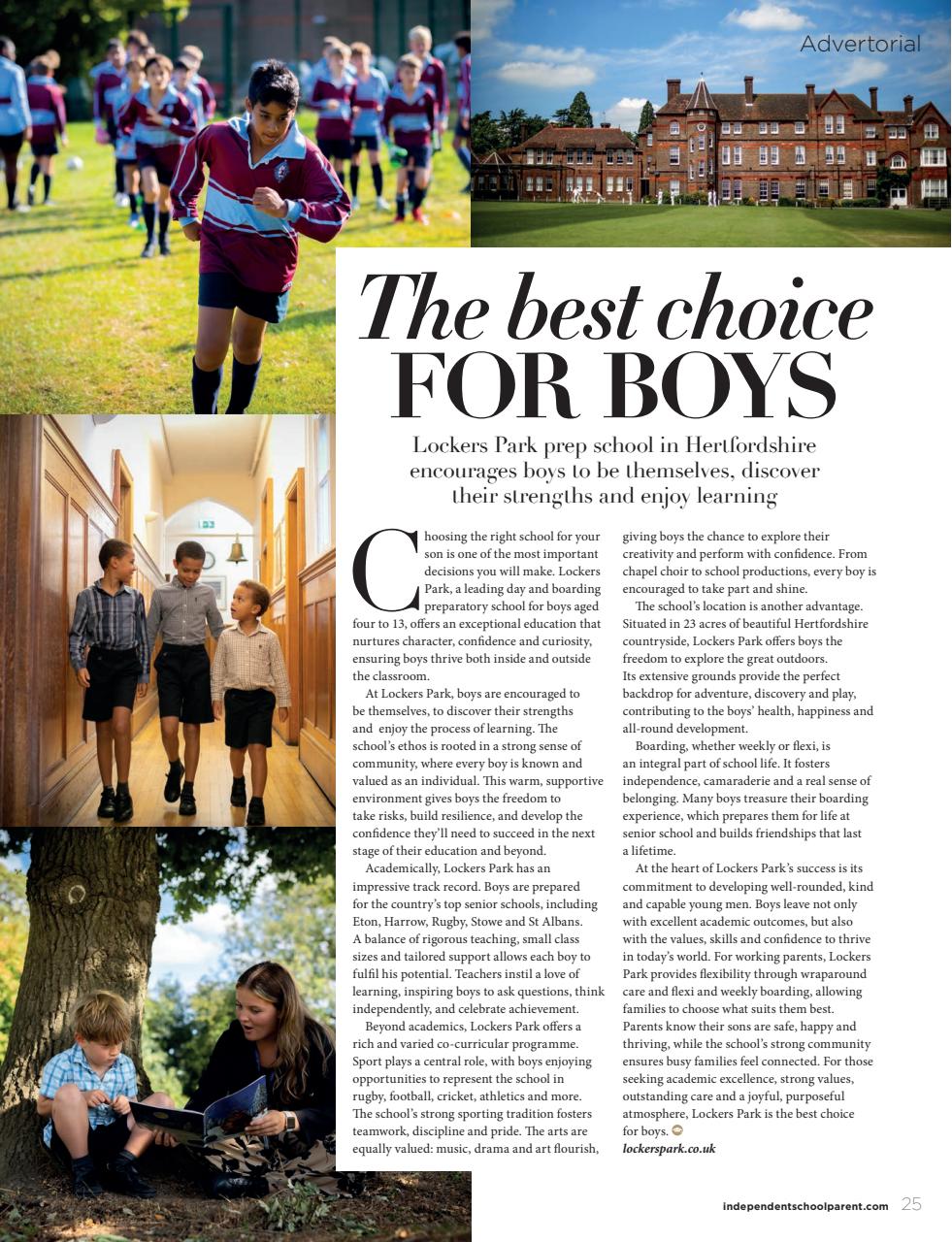 Independent School Parent Preview Pages