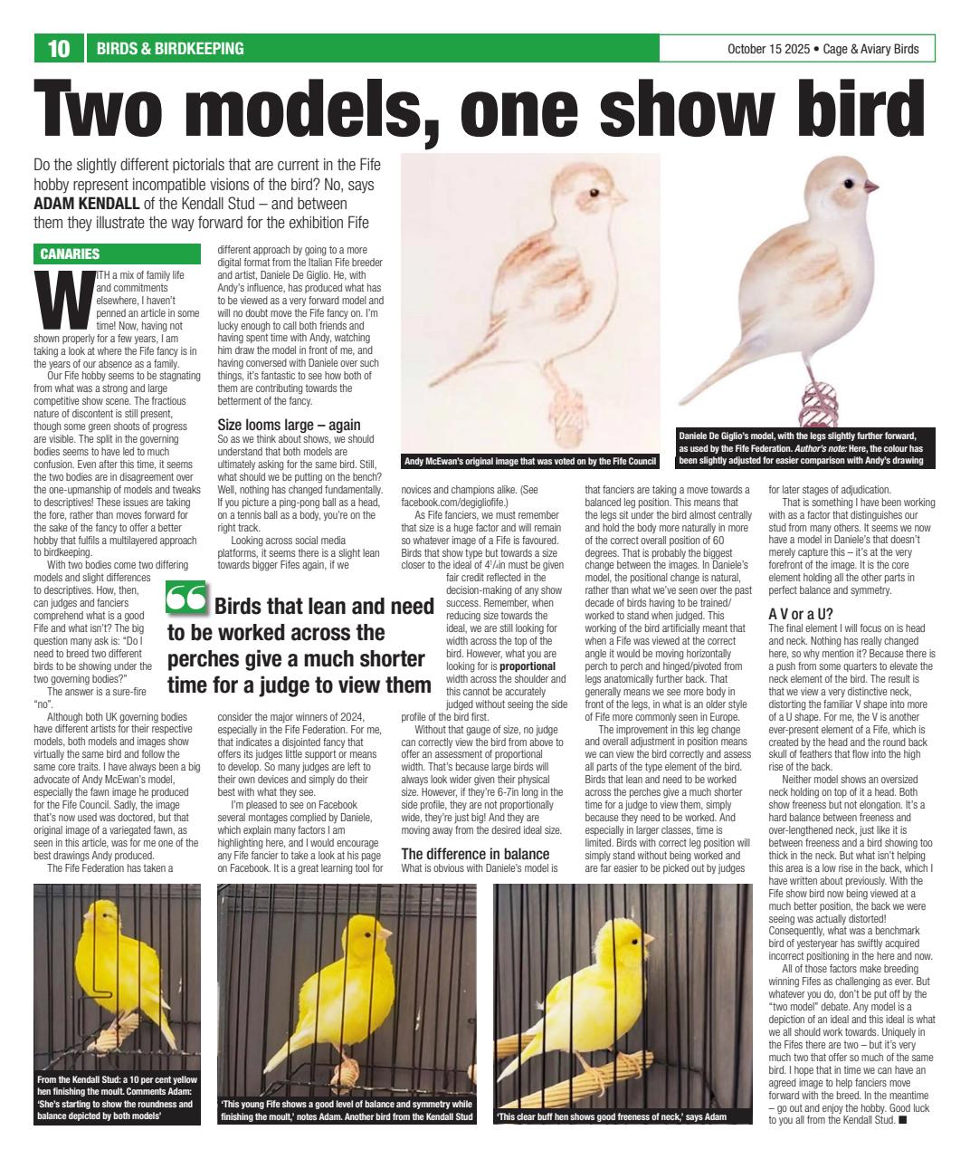 Cage & Aviary Birds Preview Pages