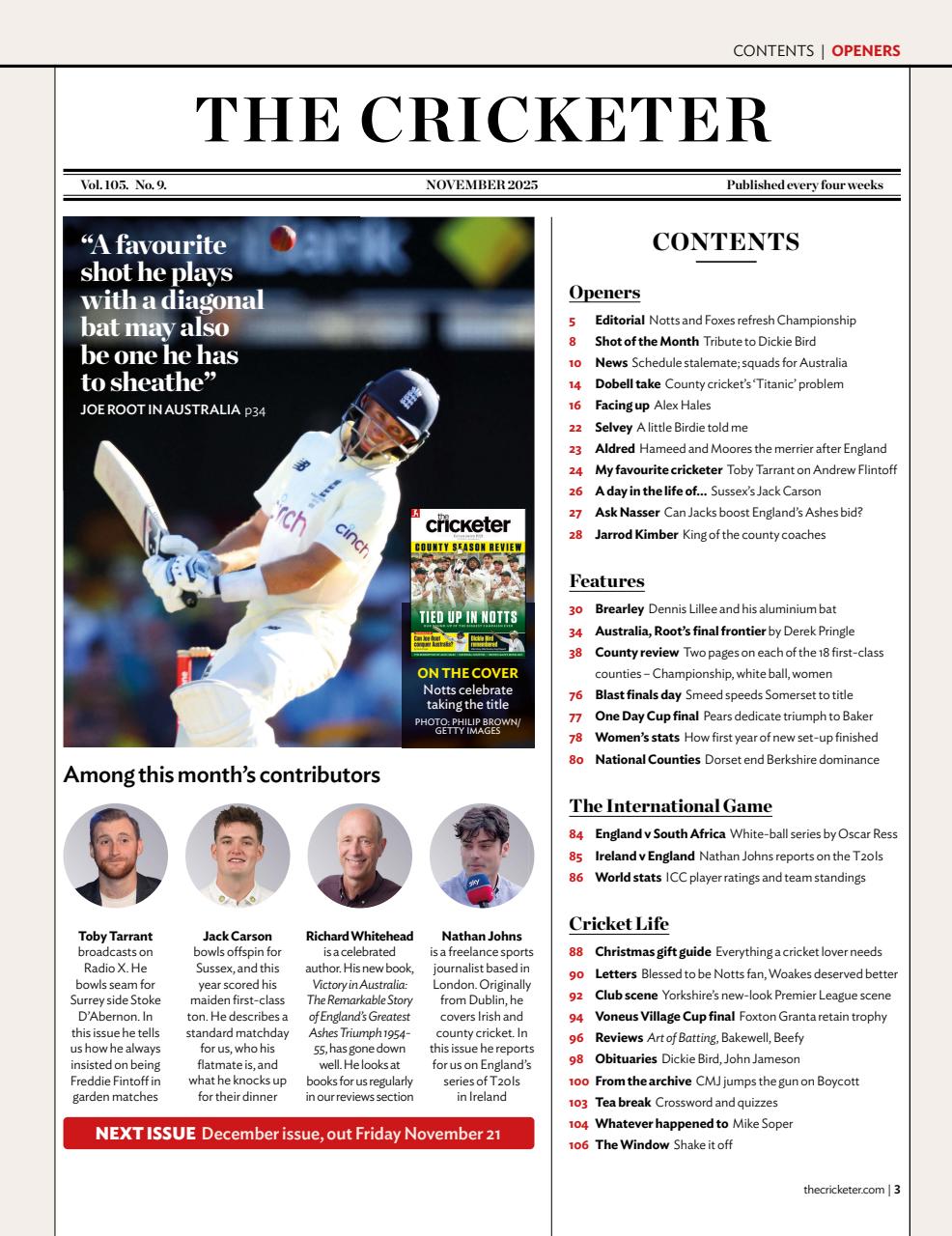 The Cricketer Magazine Preview Pages