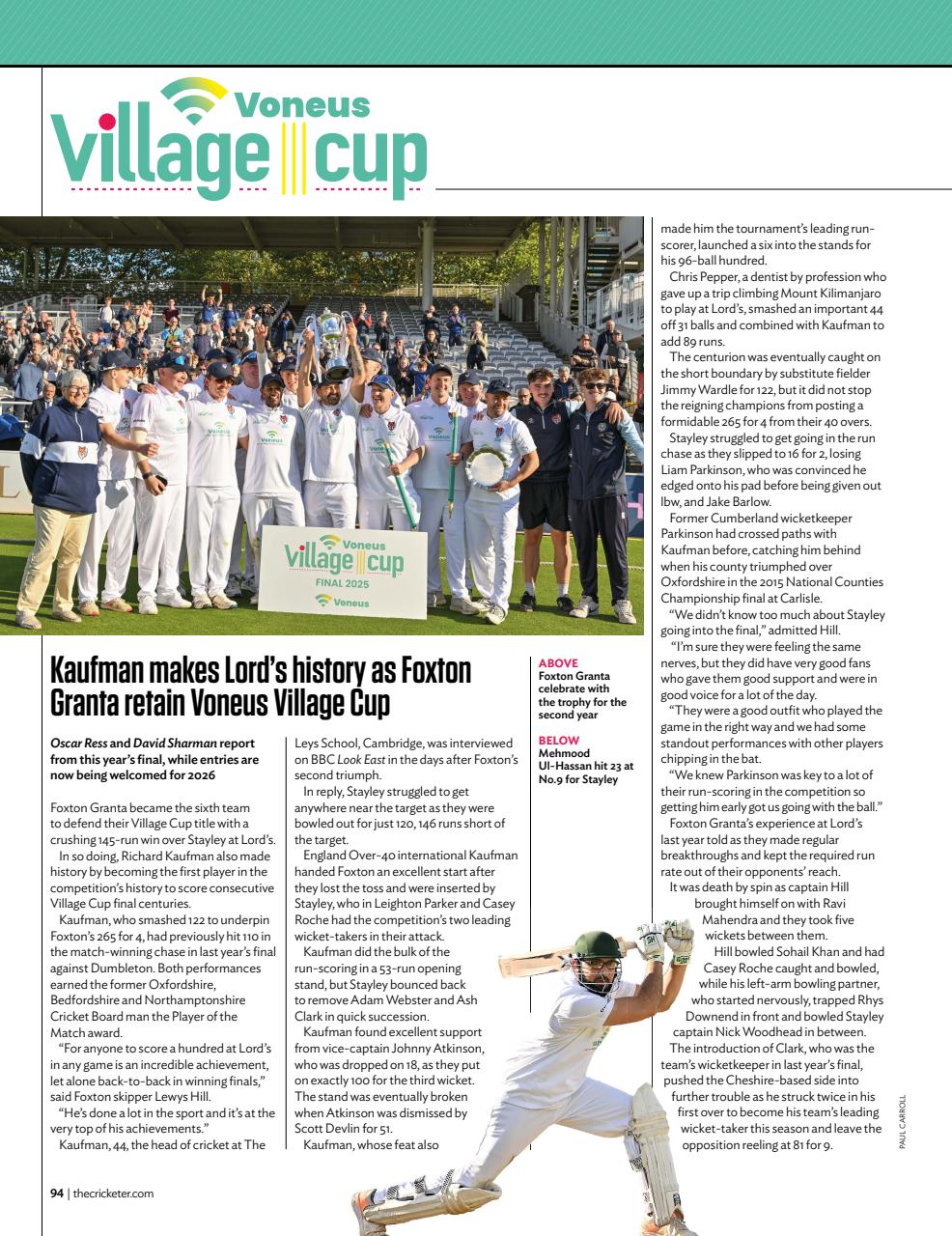 The Cricketer Magazine Preview Pages