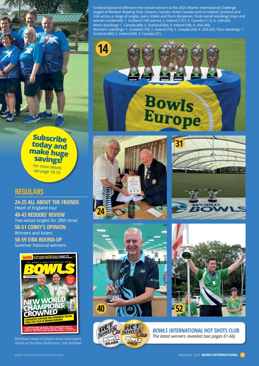 Bowls International Preview Pages