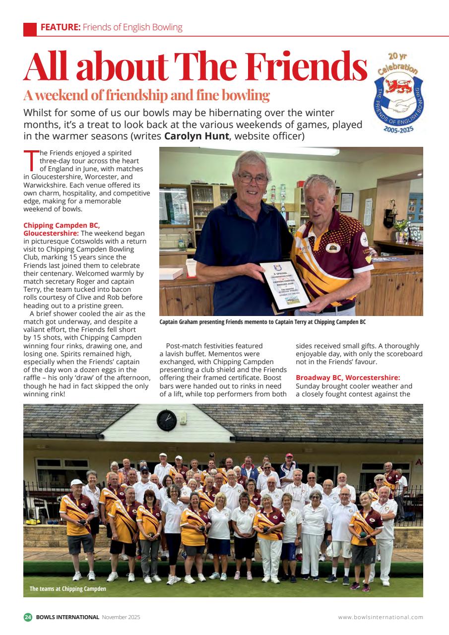 Bowls International Preview Pages