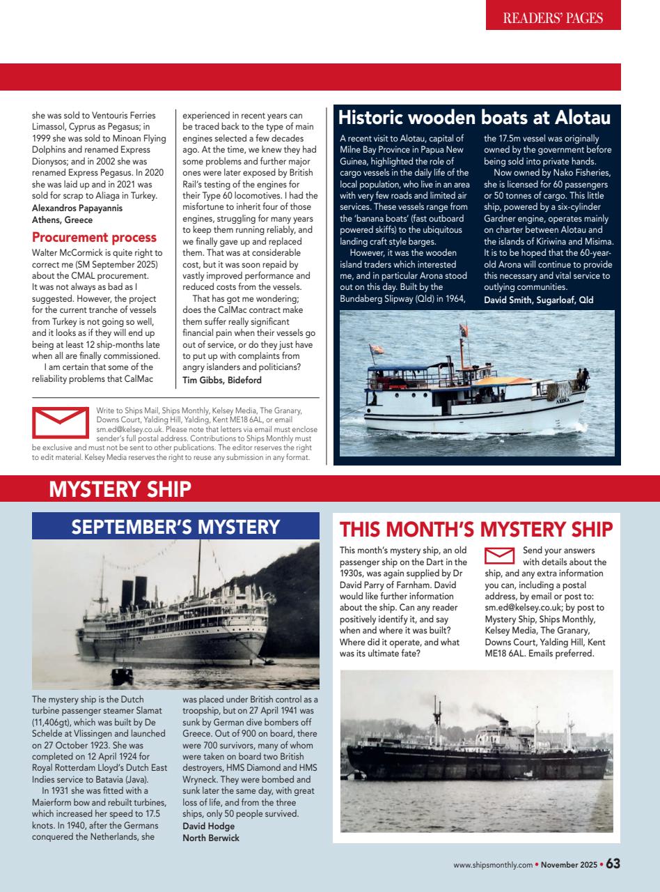 Ships Monthly Preview Pages