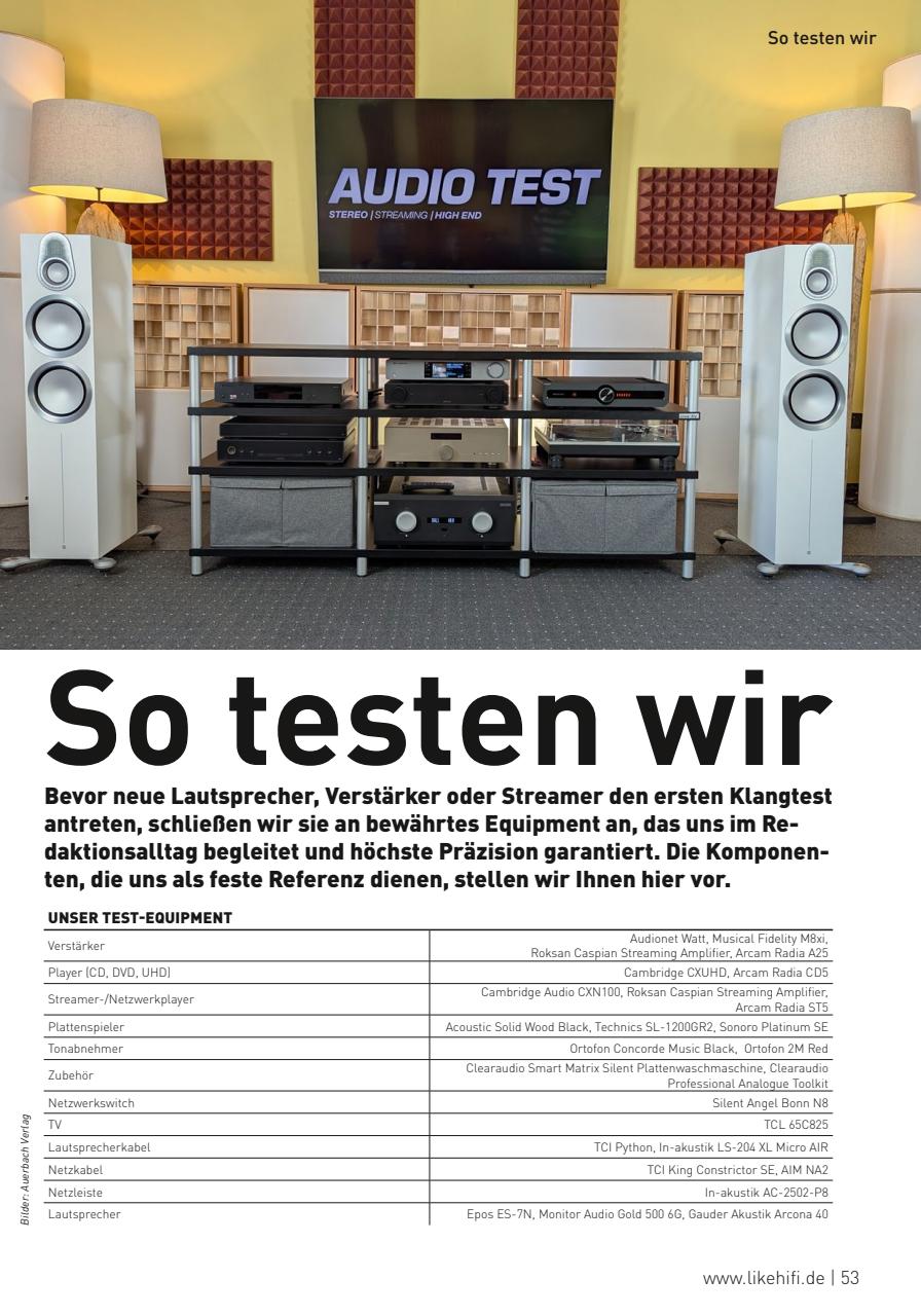 Audio Test Preview Pages