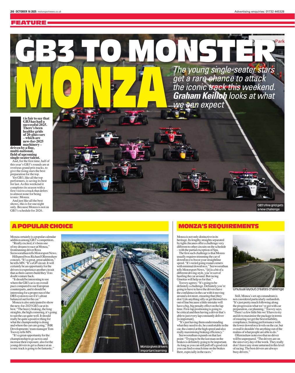 Motorsport News Preview Pages