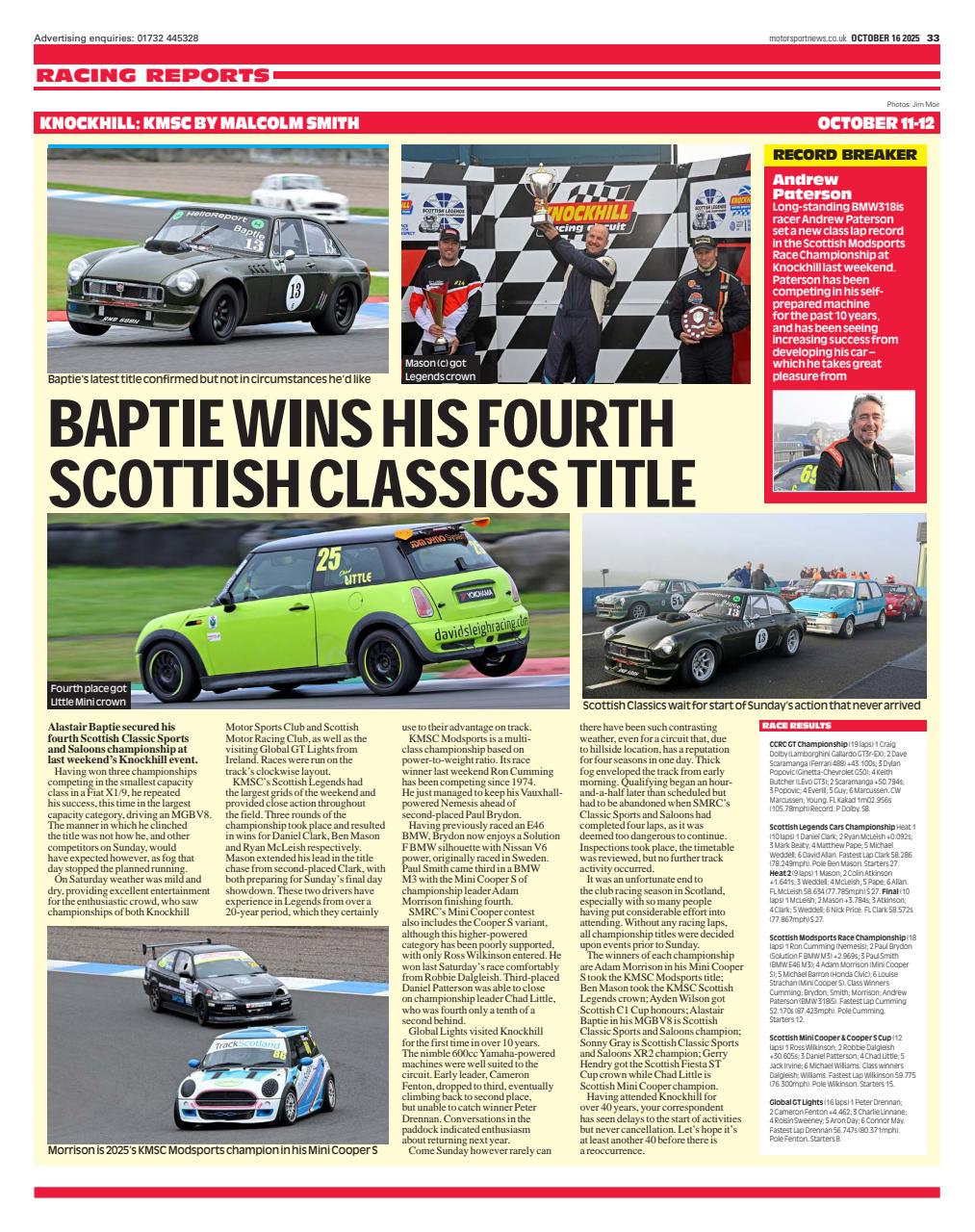Motorsport News Preview Pages