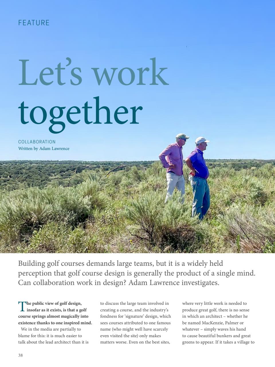 Golf Course Architecture Preview Pages