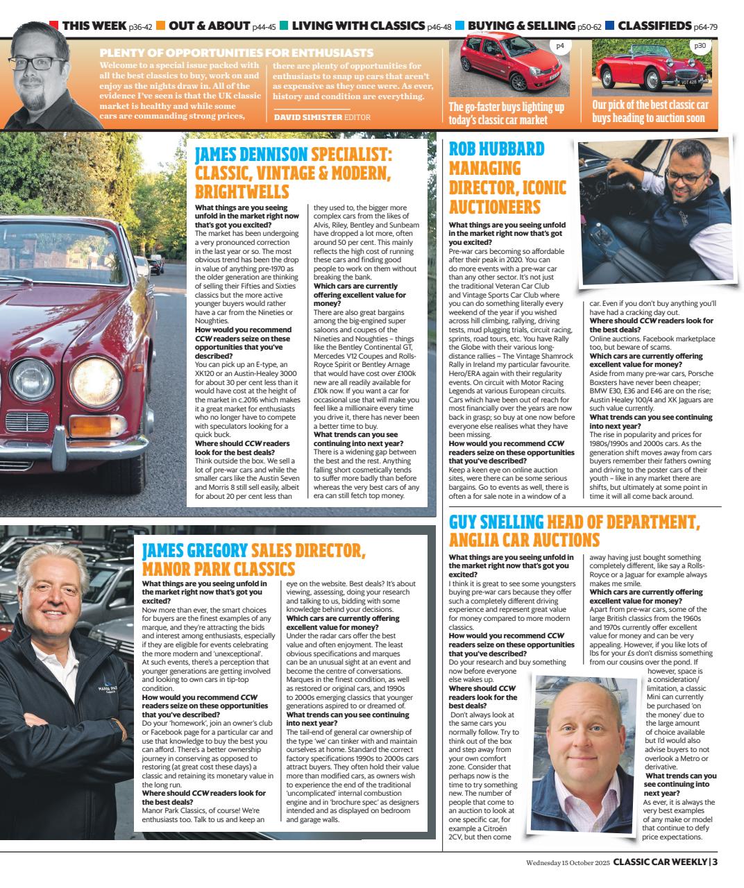Classic Car Weekly Preview Pages