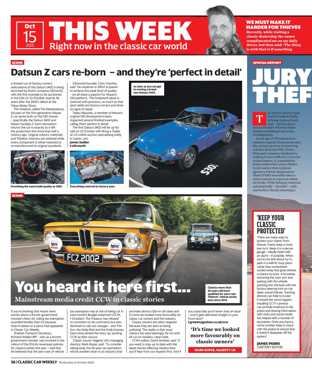 Classic Car Weekly Preview Pages