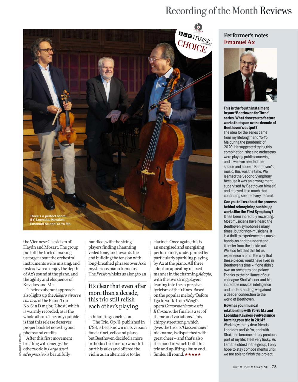 BBC Music Magazine Preview Pages